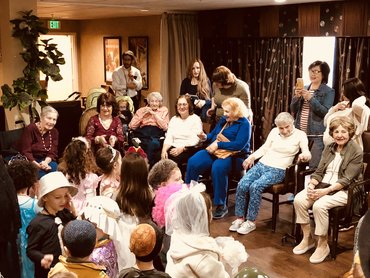 Staying Young We invite children to perform as often as we can. It lights up the room!