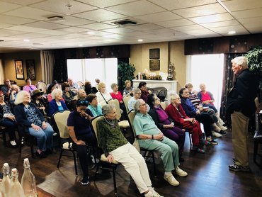 Shakespeare Presentation We were lucky enough to get a celebrity Shakespeare reading from Mitch Ryan!